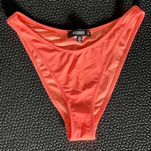 Missguided Vibrant Coral Bikini bottoms